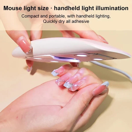 UV LED Lamp for Nails – 6W Mini Nail Lamp with Timer, Premium Quality