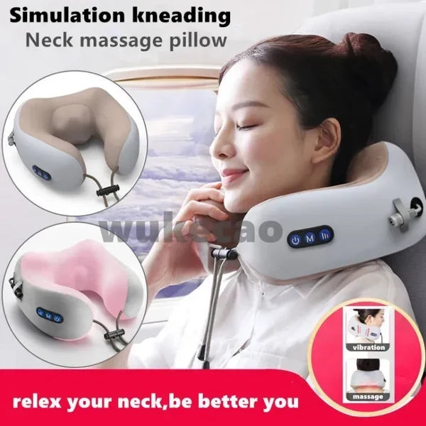 Jinserta Neck Cushion Massager - USB Charging Massage Pillow