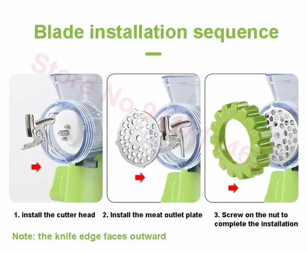 Multifunctional Grinder – High-Quality Meat Mincer, Vegetable Chopper & Blender (Random Color)