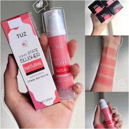 Tuz Long Lasting Liquid Blush Shade 1 – Natural Tint & Smooth Blend