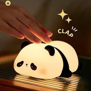 Rechargeable Panda Lamp – Cute Panda Silicone Night Light for Room Decoration