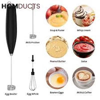 Rechargeable Hand Beater – Electric Egg Whisk & Milk Frother