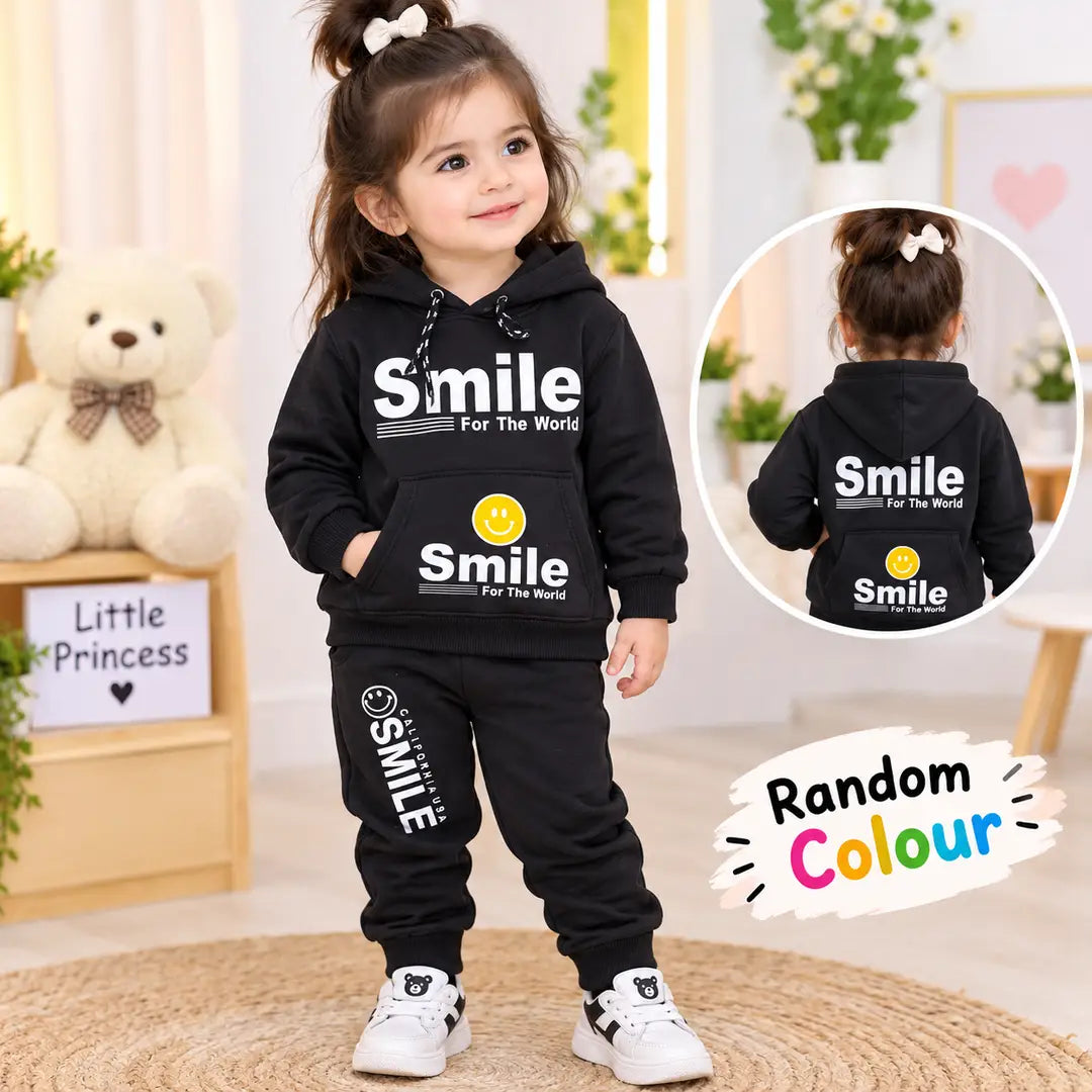 Kids Girls Winter Hoodie's Tracksuit Home Party Wear