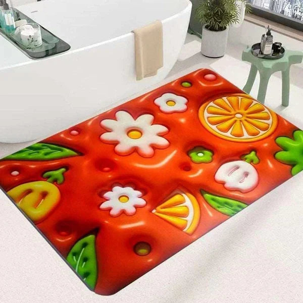 3D Printing Soft Mat – Flower Design Anti-Slip Floor & Bathroom Mat