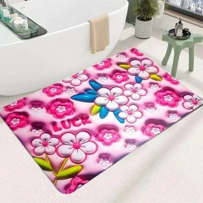 3D Printing Soft Mat – Flower Design Anti-Slip Floor & Bathroom Mat