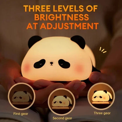 Rechargeable Panda Lamp – Cute Panda Silicone Night Light for Room Decoration
