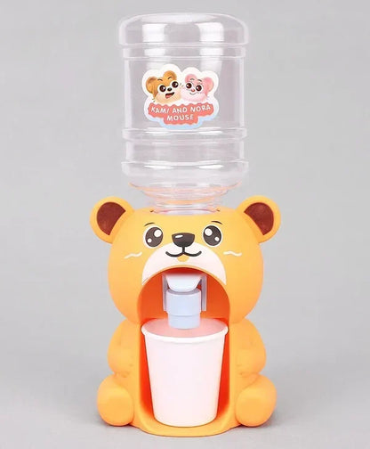 Cute Bear Water Dispenser Toy for Kids – Mini Drinking Fountain Cartoon Kitchen Toy (Random Color)