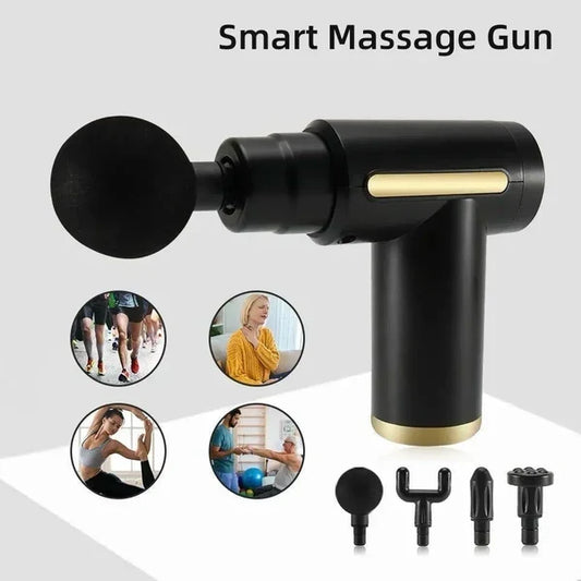 4-in-1 Massage Gun – Deep Tissue Percussion Massager for Pain Relief